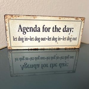 Tin license plate style sign!